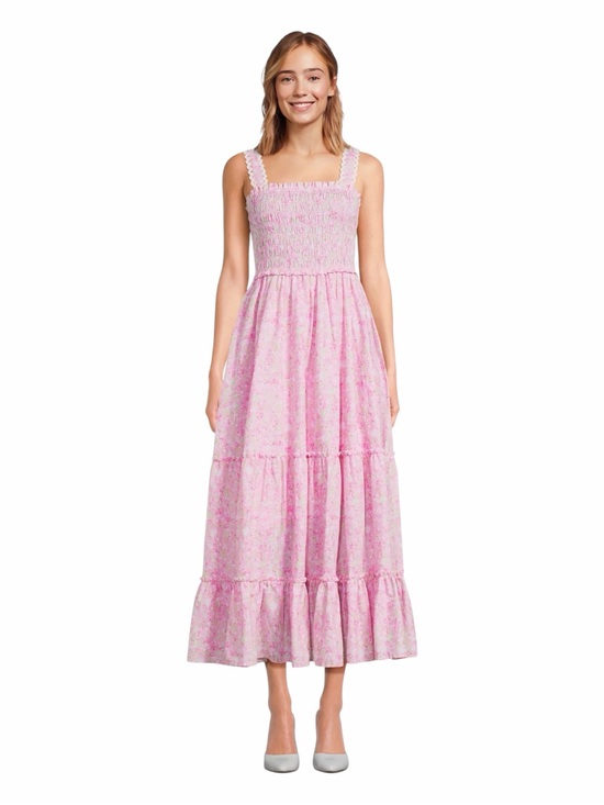 Simply Shabby Chic Dresses & Skirts - NWOT! Simply Shabby Chic Cotton Pink Floral Smocked Chest Maxi Dress. Size XXL.